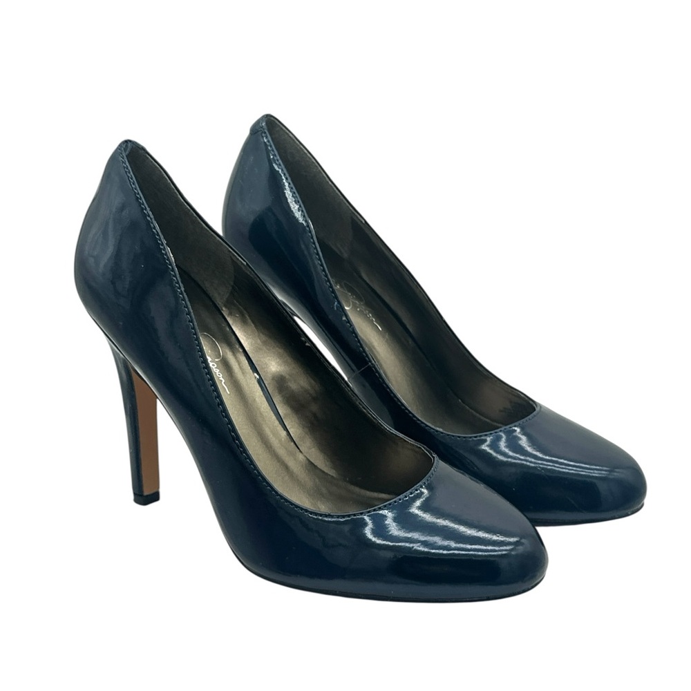 Jessica‎ Simpson Glossy Navy Blue Heels